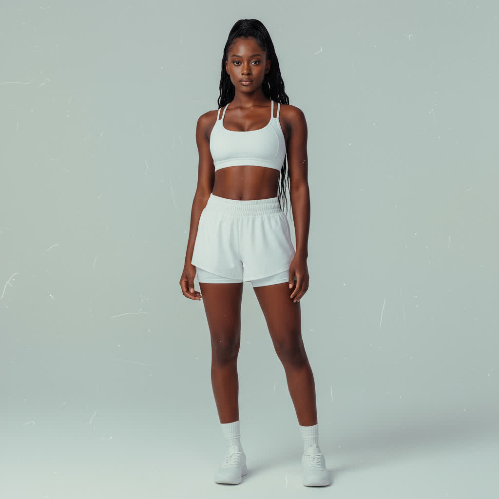 SERAPHINE 2 piece sports bra and Running Short