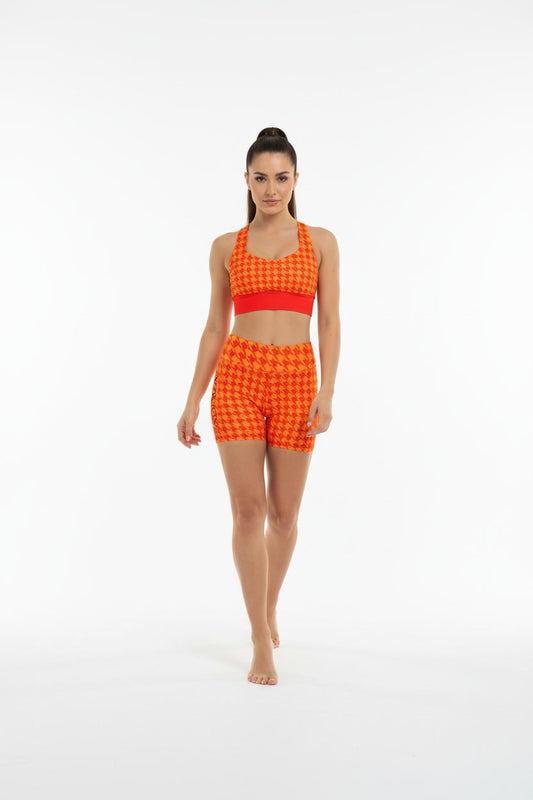 CITREON HOUNDSTOOTH SPORTS BRA