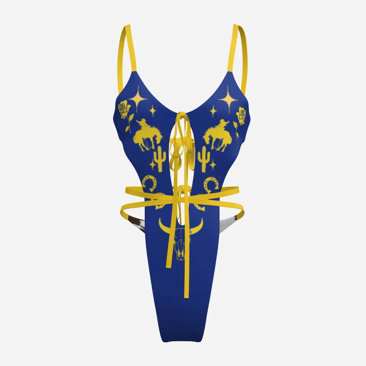 CANYON MUSE HIGH CUT REVERISIBLE MONOKINI TIE SWIMSUIT