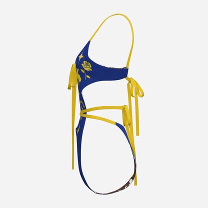 CANYON MUSE HIGH CUT REVERISIBLE MONOKINI TIE SWIMSUIT