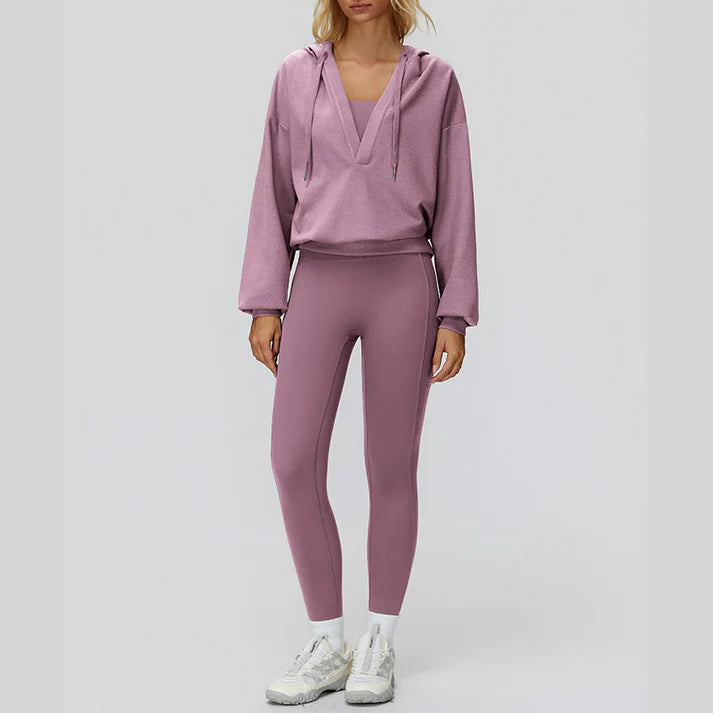 MARA V NECK HOODIE