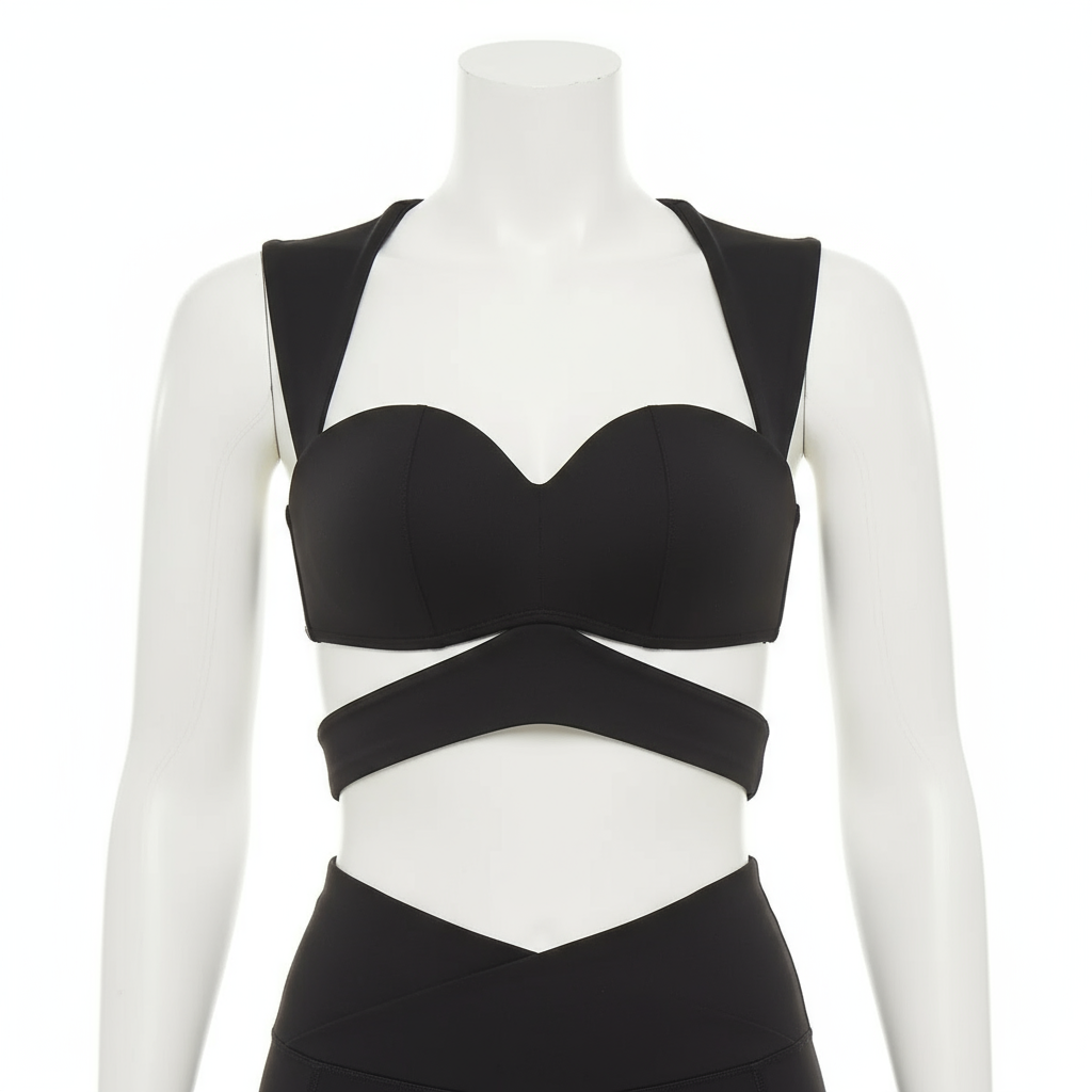 ARIA  Sweetheart Wrap Crop Top