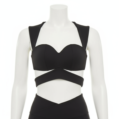 ARIA  Sweetheart Wrap Crop Top
