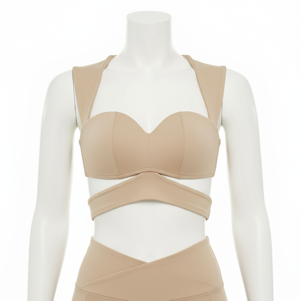 ARIA  Sweetheart Wrap Crop Top