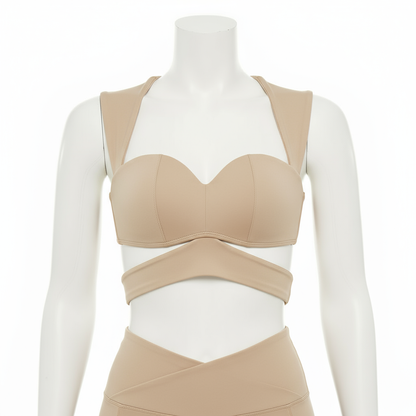 ARIA  Sweetheart Wrap Crop Top