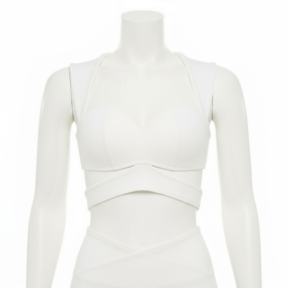 ARIA  Sweetheart Wrap Crop Top