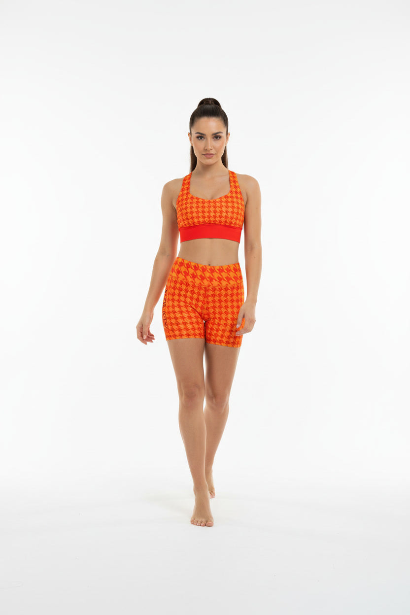 CITREON HOUNDSTOOTH SPORTS BRA