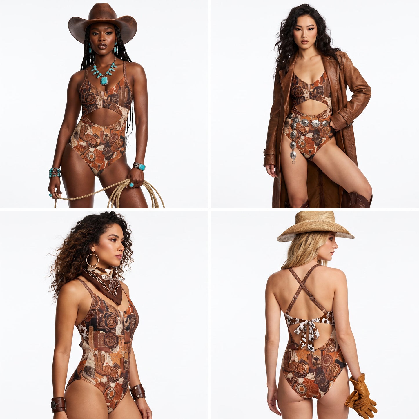 OUTRIDER TWISTED CROSS OVER ONE PIECE SWIMSUIT