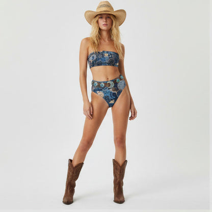 INDIGO DREAMS PRINT 2 PIECE bandeau bikini