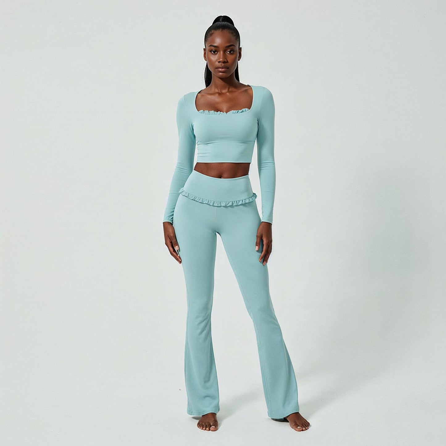 MAGDELENE 2 PIECE RUFFLE SET